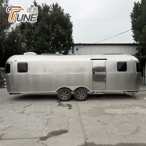 <span class=keywords><strong>Caravane</strong></span> mobile de 8 m en acier inoxydable brossé, remorque de voyage de style rétro classique pour le camping, en promotion spéciale - Product Image 1