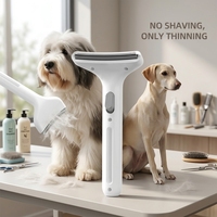 Brosse vapeur 3-en-1 premium pour animaux de compagnie : outil de toilettage à vapeur pour démêler les poils de chat