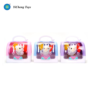 Jouet en peluche animal belle alpaga dans le transporteur - Product Image 3