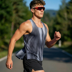 Customized Men's Athletic Tank Tops Quick Dry Moisture Wicking for Bodybuilding Training & Jogging Breathable and Comfortable - Product Image 1