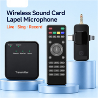 Microphone Lavalier Sans Fil Portable, Micro Cravate Sans Fil à Clipser pour l'Enregistrement Vidéo sur Caméras et Téléphones