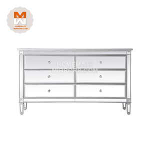 Vente directe en usine d'une commode en verre miroir moderne et compétitive avec ligne en <span class=keywords><strong>bois</strong></span> - Product Image 2