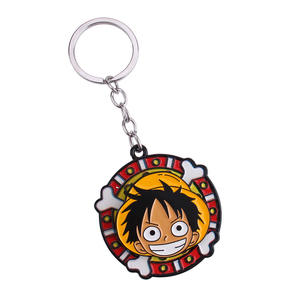 Nuevo Llavero Metálico de <span class=keywords><strong>Anime</strong></span> One Piece con Colgante Giratorio de Luffy <span class=keywords><strong>para</strong></span> Juguetes Giratorios de Fans - Product Image 5