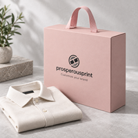 Boîte en papier magnétique personnalisée de qualité supérieure, emballage rigide pliable de luxe, boîte cadeau pour vêtements, chemises, robes
