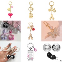 Porte-clés personnalisé en cuir PU rond avec logo, porte-clés rectangulaire vierge à graver au laser, kit de porte-clés en cuir avec anneau pour cadeaux et fêtes