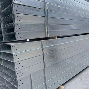 Steel Ladder Type Ventilated/perforated Trough Cable Tray 600 * 150 mm for Industrial Power <b>Plant</b> Bridge <b>Frame</b> Layout - Product Image 1