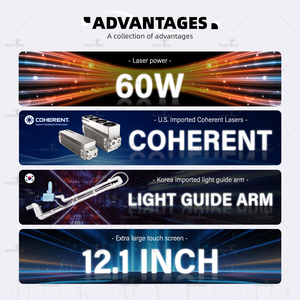 Co <strong>2</strong> Co2 <strong>Fractional</strong> Laser Machine 60w Portable Vaginal Rf Tube Skin Resurfacing Beauty Salon Equipment - Product Image 2