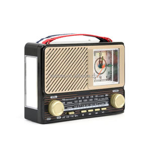 RD-311UBT портативное металлическое Fm-радио с фонариком и часами - Product Image 2