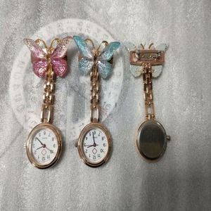 Reloj de bolsillo de enfermera con mariposa, a la moda reloj de cuarzo, reloj colgante, accesorios de enfermera, relojes de bolsillo para cuidador, regalo de graduación - Product Image 3