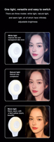 Anneau lumineux magnétique pour selfie, portable, rechargeable, éclairage LED pour téléphone portable, éclairage photographique pour l'enregistrement vidéo, léger
