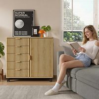 Armoire de rangement de bureau à étagères réglables, finition bois moderne, meuble durable pour salon et bureau, rangement d'appartement