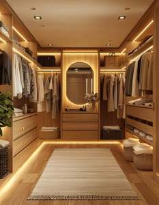 Armoire de rangement pour chambre à coucher Armoire simple en bois massif Armoire de meubles de salon pour la maison - Product Image 6