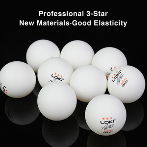 En stock Loki Wholesale Balles de tennis de table 1-3 étoiles, plus arrondies, blanches et <span class=keywords><strong>orange</strong></span>, 40+ mm, avec une meilleure élasticité - Product Image 6