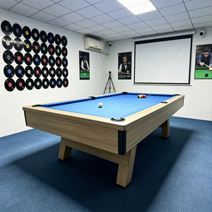 Mesa de Billar Americana de Madera Maciza de Alta Calidad de 9 pies para Uso Doméstico, Estructura de Roble Tailandés Sólido, Rieles de Roble Tailandés Sólido y F - Product Image 4