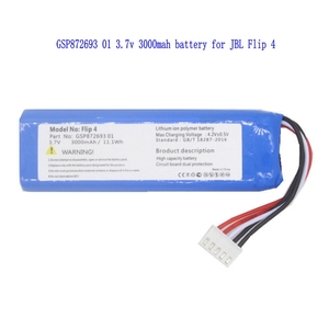 Batterie de remplacement Li-polymère GSP872693 3000mAh pour enceinte Flip 3/4, certifiée CE RoHS, haute qualité, en stock - Product Image 4