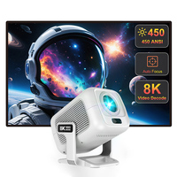 Projecteur intelligent TP300 Android 14 Mise au point automatique Projecteur de cinéma maison à courte focale avec 200 lumens ANSI
