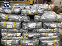 Bâche en PE robuste et résistante aux intempéries MILLION 150 g/m², rouleau de tissu gris, couverture imperméable en PE enduit, usage industriel