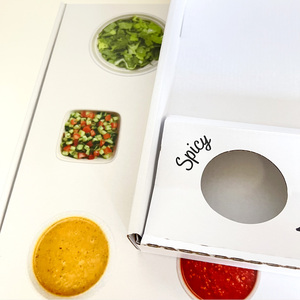 Custom Biodegradable Food Grade Cookie Box Snack Cake Picnic Dessert Box Catering Packaging Boxes With Divider Platter - Product Image 6