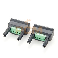 Adaptateur compatible MOXA Mini DB9F vers TB DB9 femelle vers bornier sans soudure D-Sub 9 broches vers bornier à vis série