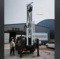 Foreuse de forage profond montée sur camion de 300 m, moteur de 74 kW avec pompe à boue, machine de forage minière DTH, foreuse hydraulique pour puits d'eau