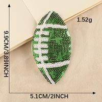 Patchs thermocollants personnalisés en gros pour le sport, petits patchs de football à paillettes scintillantes pour chapeaux, sacs, sacs à main, robes de cheerleaders et t-shirts