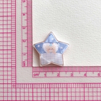 Breloques en résine à dos plat, motifs Ours, Nuages, Petit Lapin, Accessoires de dessin animé pour porte-clés, décoration DIY pour chaussures et coques de téléphone portable