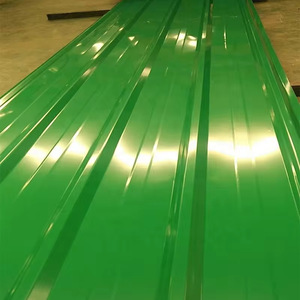 Láminas de acero galvanizado prepintado corrugado para construcción, 0.3 mm de espesor, color verde, material de techado de alta calidad - Product Image 4