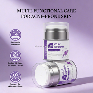 <span class=keywords><strong>Crème</strong></span> Visage Personnalisée <span class=keywords><strong>Anti</strong></span>-Acné et <span class=keywords><strong>Anti</strong></span>-Imperfections à l'Acide Azélaïque, Éclaircissante et <span class=keywords><strong>Hydratante</strong></span> pour la Nuit - Product Image 3
