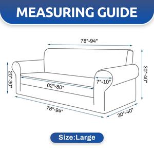 Simplicity Fashion Solid Color Thicken Velvet 3 Seater Super Soft Protector Stretchable Anti <strong>Slip</strong> <strong>Sofa</strong> <strong>Cover</strong>// - Product Image 6