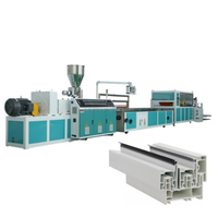Chaîne de production d'extrusion de profil de fenêtre et de porte de PVC UPVC