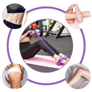 4 cordes de traction élastiques résistantes exercice ventre gymnastique à domicile <span class=keywords><strong>Sport</strong></span> entraînement bandes élastiques bande de résistance pour le Fitness - Product Image 4