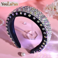 YouLaPan – bandeau de mariée en strass, fait à la main, de luxe, pour banquet, danse, fête, accessoires de cheveux à la mode, YXA249