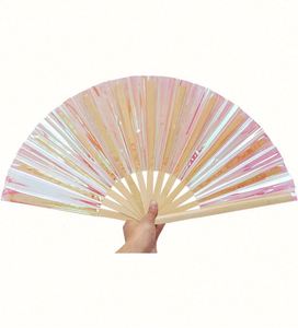 High Quality Large Custom 13 Inch Traditional Advertising Eco-Friendly Handmade Folding Fan for Event Parties - Product Image 4