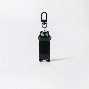 Cute Kawaii <b>Anime</b> Cat <b>Keychain</b> Resin Cartoon Long Cat Mobile Phone Chain Pendant PVC Rubber Decor Accessories for Couples - Product Image 3