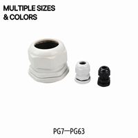 Presse-étoupes électriques en nylon OUORO série PG (32-50) étanches IP68, noir/gris, pour câbles, qualité assurée