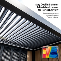 Kit de supports de pergola Henlixo robuste et étanche pour poteaux 6x6, base de poteau en aluminium, pièces de gazebo à toit à lames, pavillon extérieur robuste