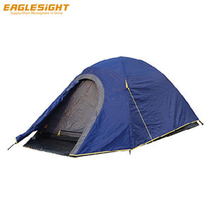 Tienda de campaña de doble capa <span class=keywords><strong>para</strong></span> 4 personas y dos habitaciones, poliéster impermeable con postes de aluminio, tipo de refuerzo recto <span class=keywords><strong>para</strong></span> acampar durante <span class=keywords><strong>todo</strong></span> <span class=keywords><strong>el</strong></span> <span class=keywords><strong>año</strong></span> - Product Image 3