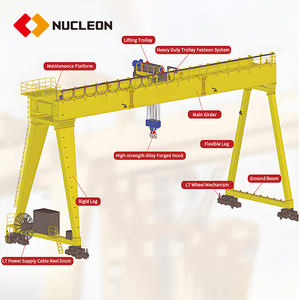 Nucleon Hersteller Gute Qualität Factory Direct Mobile 50t 75t 100t Doppelträger-Brücken kran mit Wagen zum Verkauf - Product Image 4