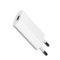 Adaptateur USB 5V 1A Prise Murale US EU, Chargeur USB Mural 5W pour iPhone et Téléphone Mobile