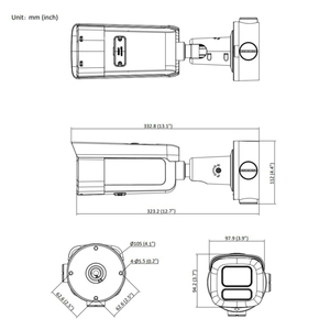 Câmera <span class=keywords><strong>IP</strong></span> Bullet Hik WDR 4MP 30fps ANPR IR LPR Varifocal à Prova d'Água IP67 para Vigilância Externa PoE <span class=keywords><strong>NVR</strong></span> Captura de Placas de Licença - Product Image 5