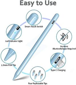 Penna Stilo Universale Ricaricabile Blu in Plastica per Schermi Touch di Tablet/Telefoni Android, iOS, <span class=keywords><strong>Apple</strong></span>/iPad - Product Image 5