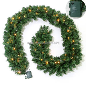 Nuova Ghirlanda Natalizia in PVC da 2,7 Metri con Luci, Decorazione per <span class=keywords><strong>Porta</strong></span> e Albero di <span class=keywords><strong>Natale</strong></span> - Product Image 2