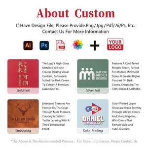 Custom Logo Business <b>Notepad</b> for School Students Color Cute PU Leather <b>A5</b> Diary Notebook - Product Image 3