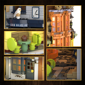 Boutique de livres Trendy Magic Alley : Modèle d'empileur de livres en blocs de construction à petites particules, jouet d'assemblage DIY pour activités d'équipe et cadeaux d'entreprise - Product Image 4