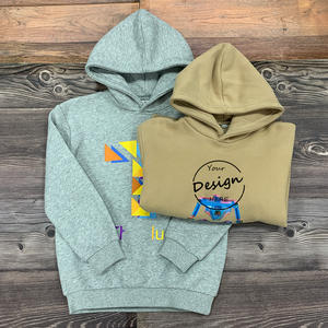 Style coréen sérigraphie personnalisée automne hiver polaire anti-boulochage sweats à capuche sweat à capuche graphique pour les enfants - Product Image 1