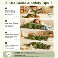 Modèle de reptile réaliste en peluche, jouet animal en tissu peluche court de haute qualité, animaux en peluche pour fête sur le thème du zoo