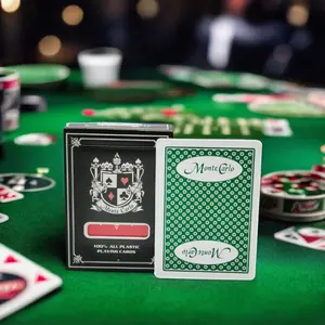 Carte da gioco 100% PVC 0.32/0.3mm professionale Jumbo Poker carte da gioco più vendute cardistry