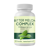 Capsules d'extrait de melon amer Prix de gros Marque privée Melon amer Baumier Poire Extrait de poudre Capsules de melon amer