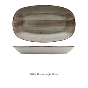 Plateau de service ovale Avanos Terra 19 × 11 cm Gural - Product Image 3