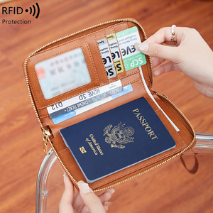 RFID Travel Passport <b>Holder</b> Bag for Family Large Waterproof Travel Passport <b>Wallet</b> <b>Holder</b> for Men Women Lightweight Portable - Product Image 2